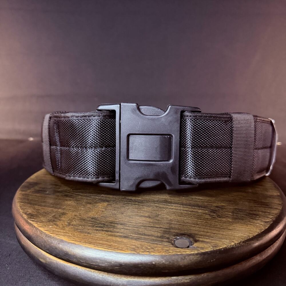 Hero's Pride Deluxe Rigid Duty Belt Size Large 28-34" Nylon Black Loop Lined